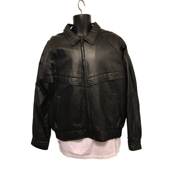 Watershed by William Harry Black Lamb Skin Leather Jacket - Picture 1 of 10